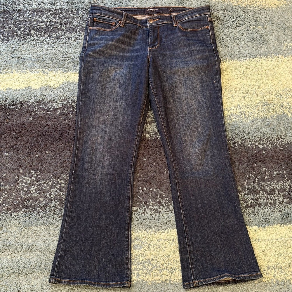 Lucky Brand Sweet Boot Mid Rise Jeans Womens 12/31 Ankle Medium Wash Denim